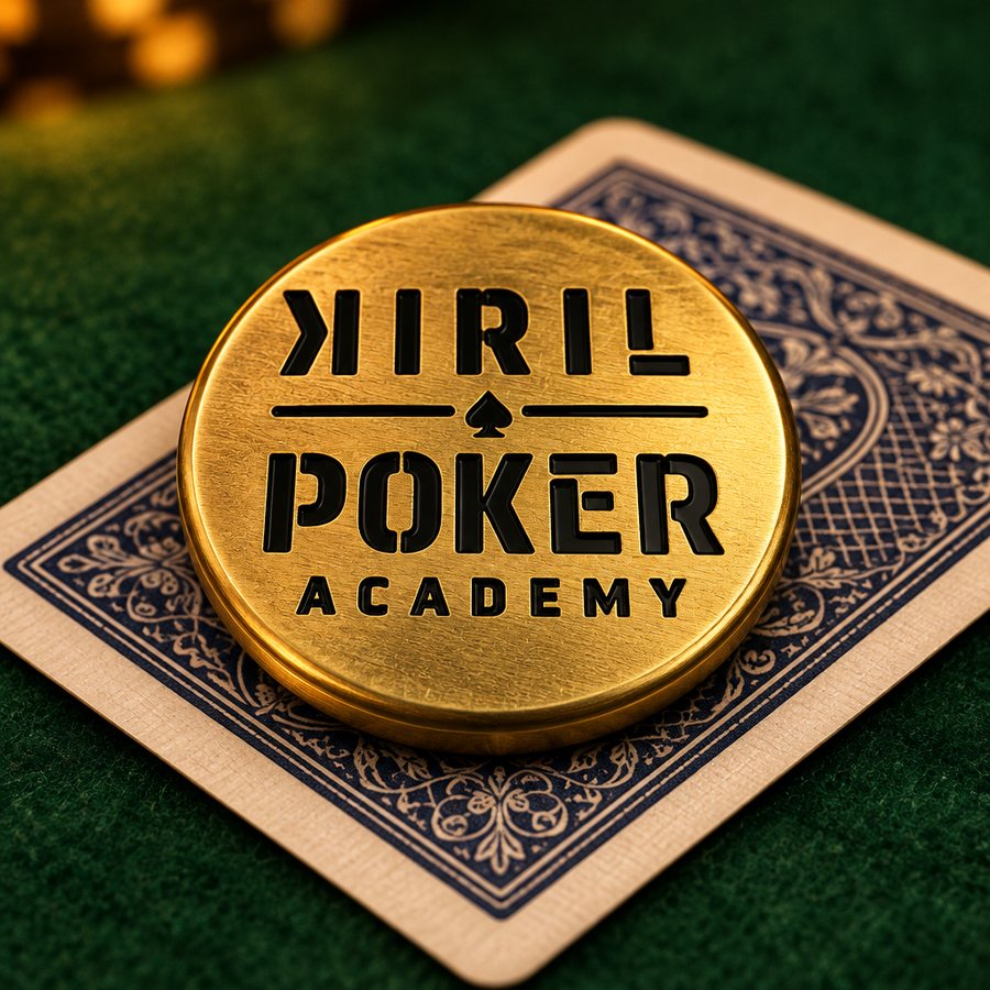 Brass card guard with the KIRIL logo
