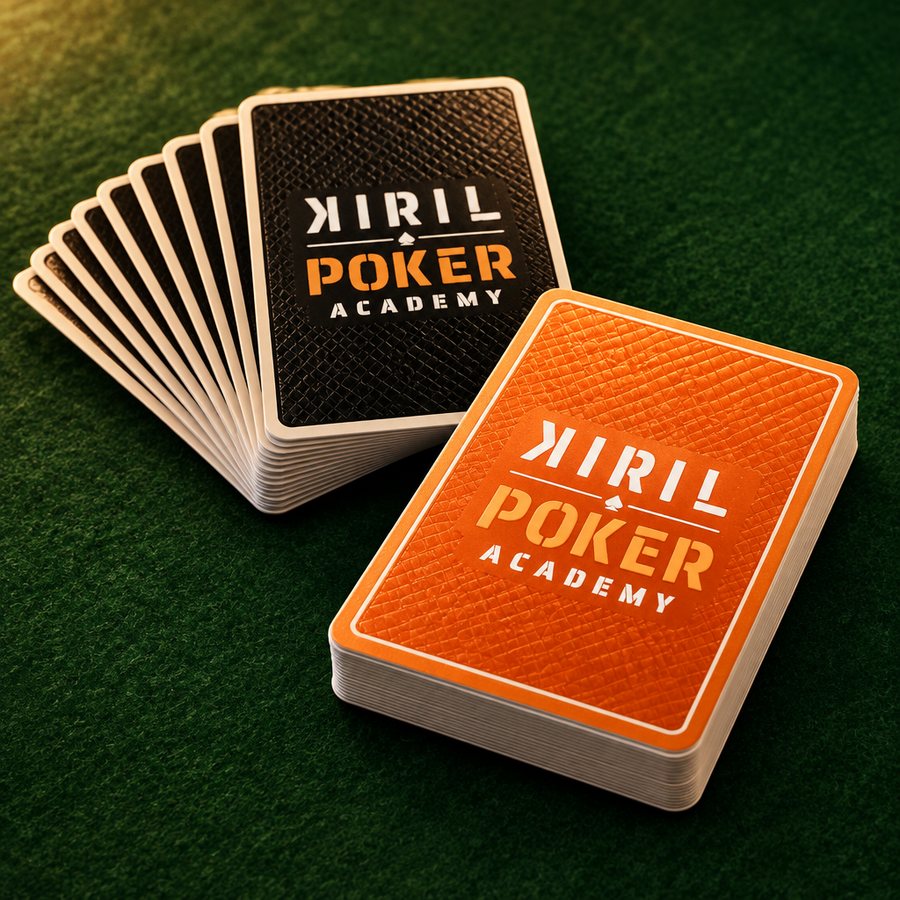 Two decks of cards with the KIRIL logo